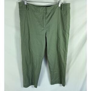 Talbots Green Chino Pant Womans Size 16